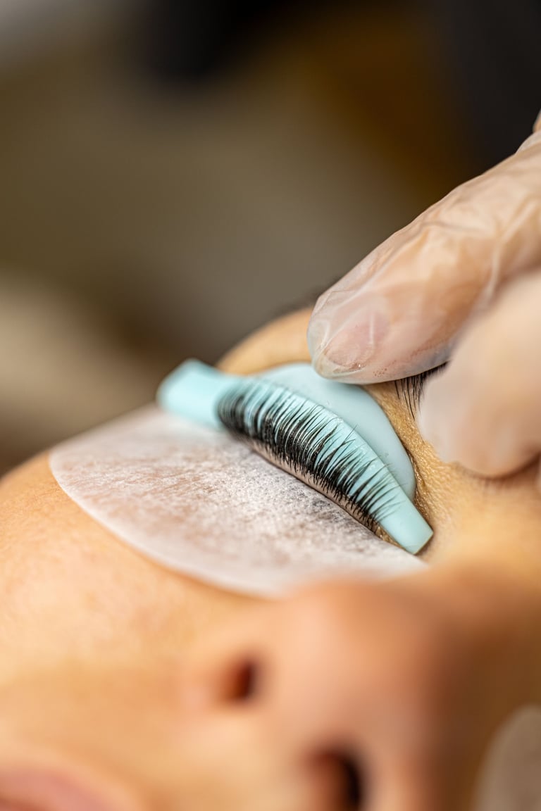 Professionele wimper behandeling