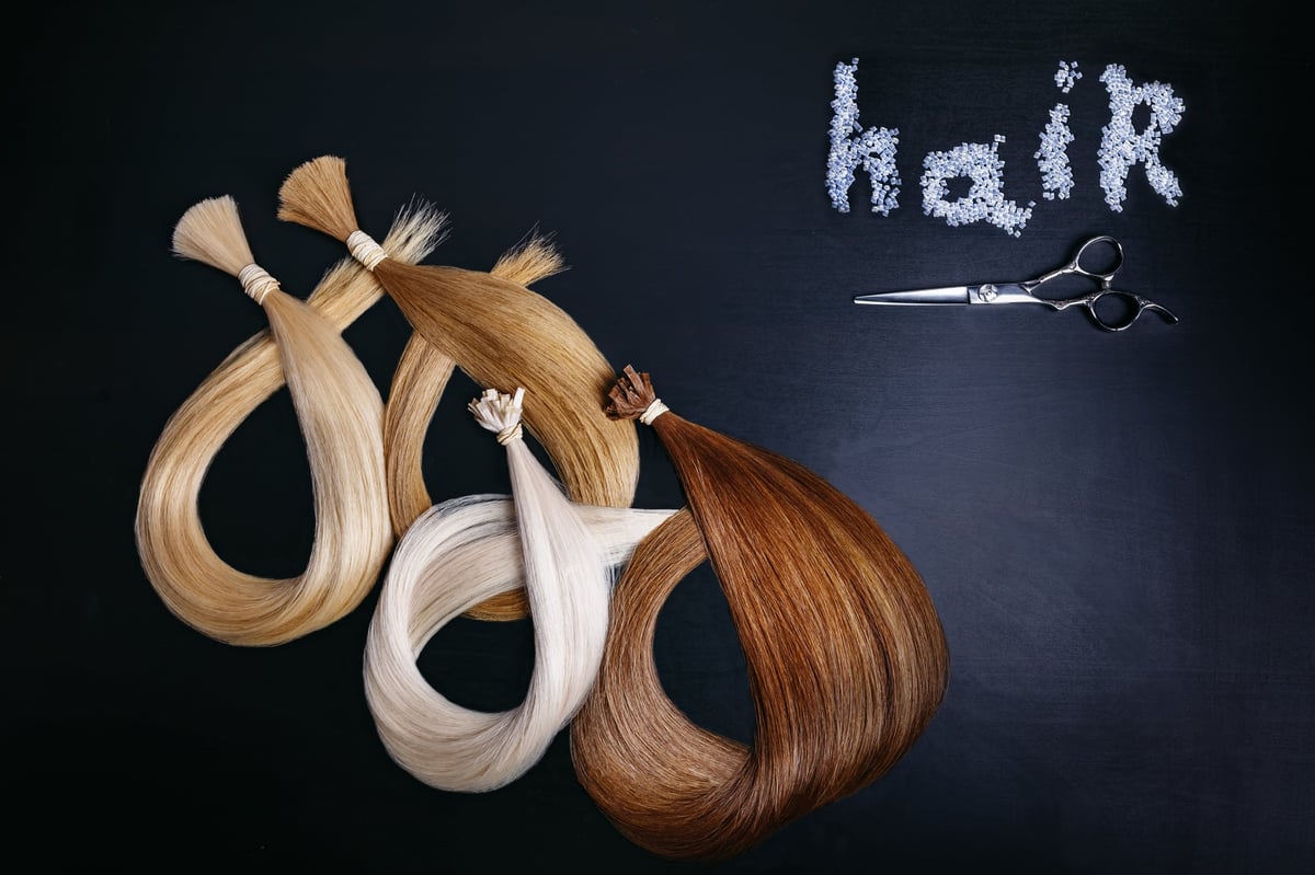 Hairextensions in verschillende kleuren